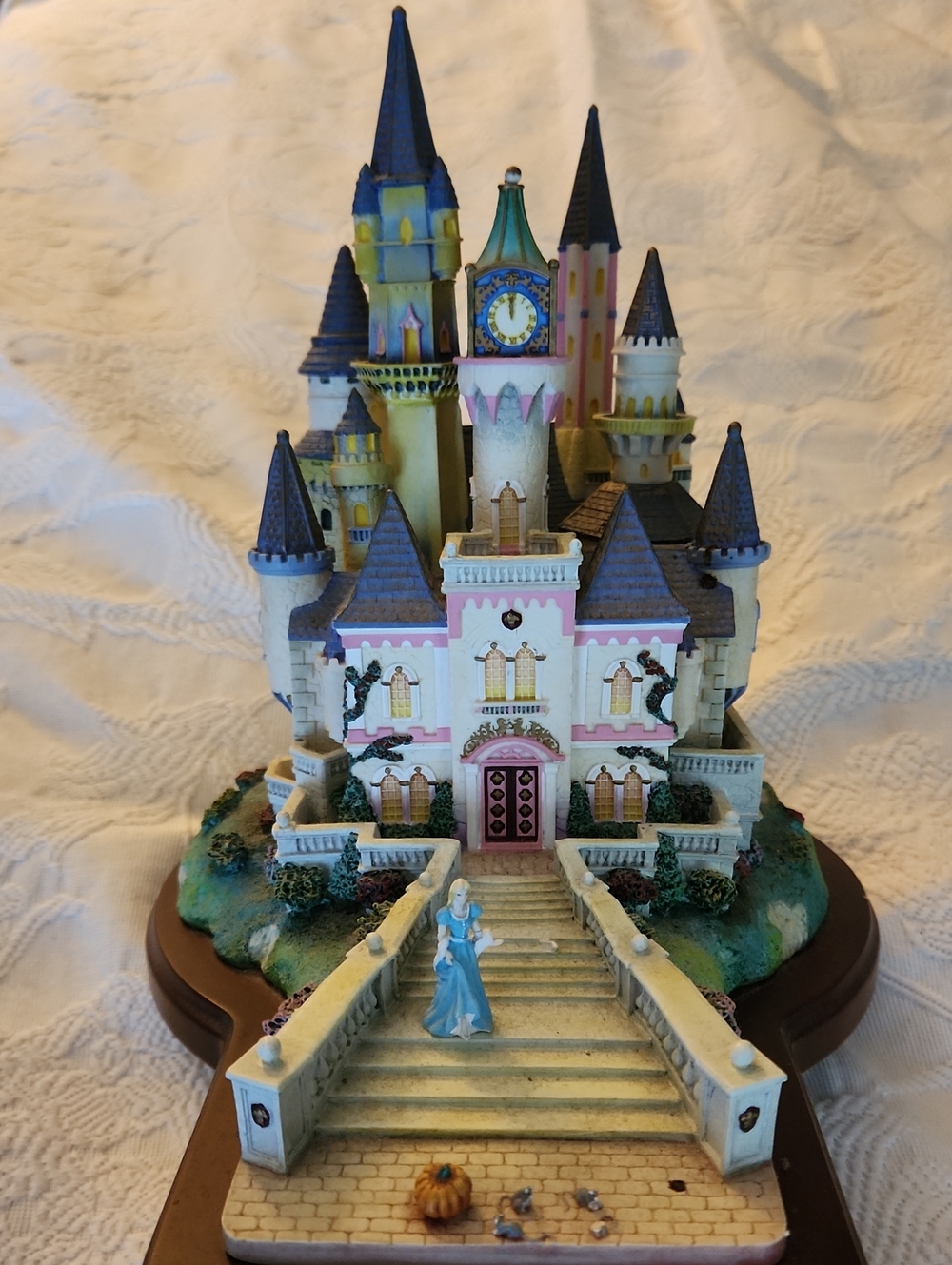 Lenox Pink and Blue Storybook Castle Figurine